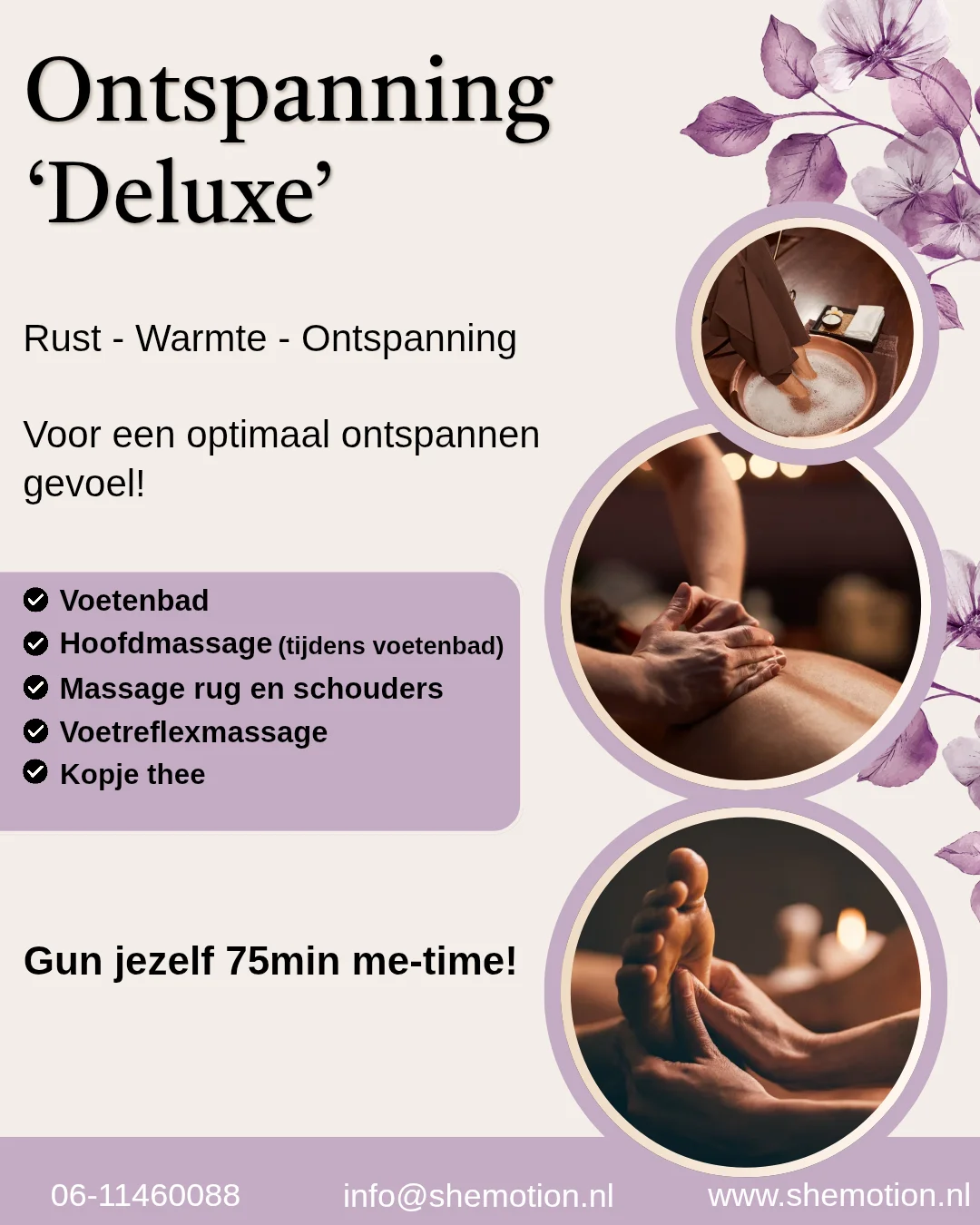 Flyer Ontspanning DeLuxe Shemotion Paterswolde